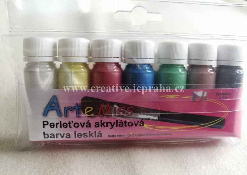 ArteMiss sada akryl perleťové - 7x12g